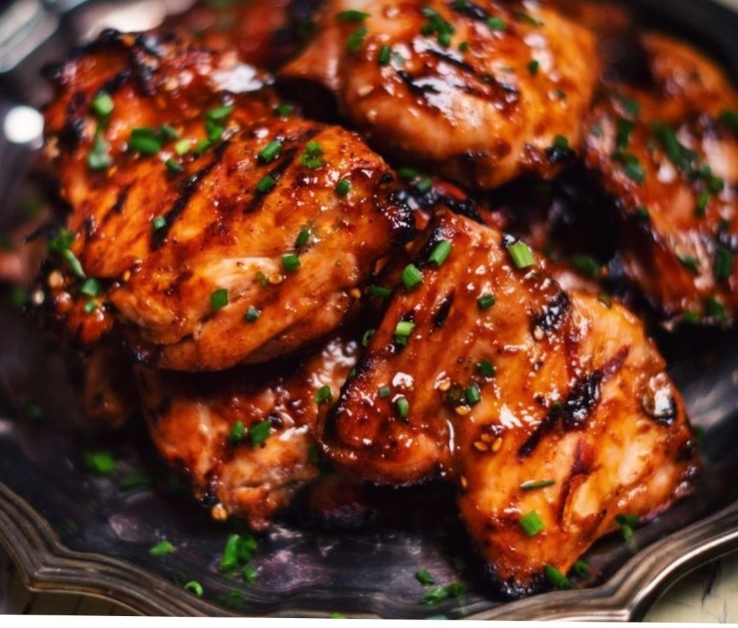 BBQ chicken with fries