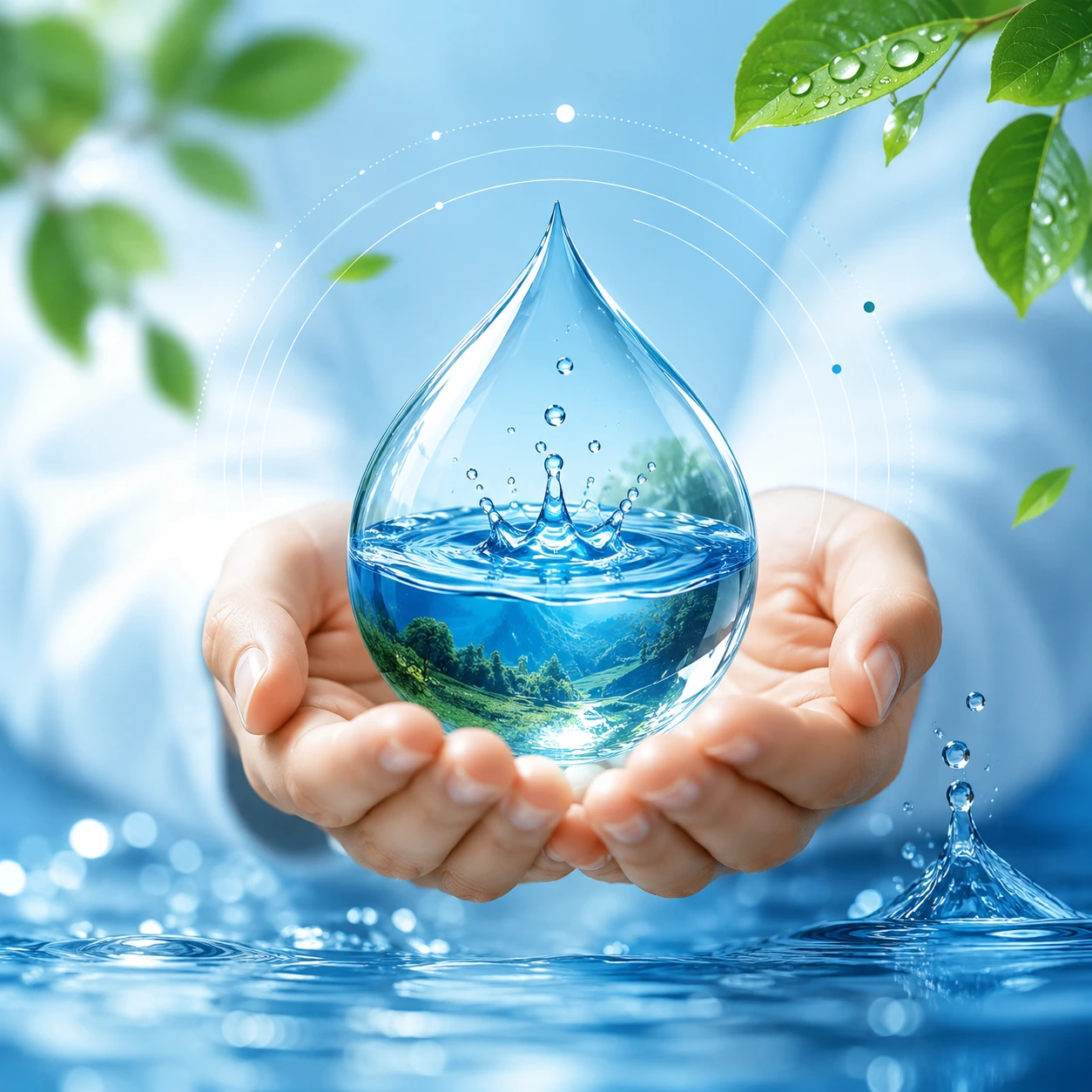 Water Drop Hands